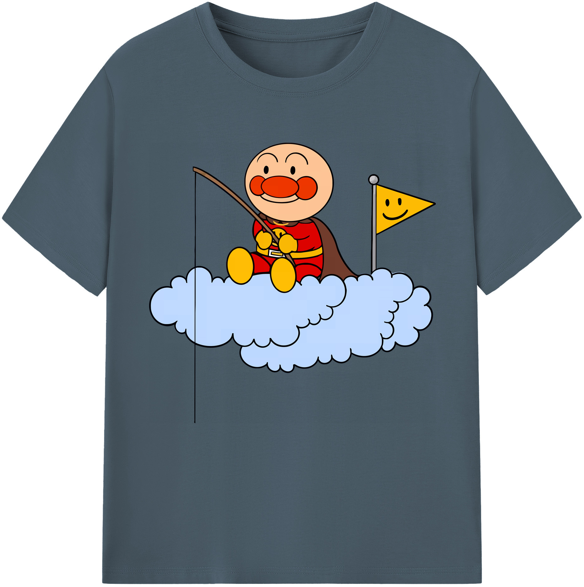 （画像用） アンパンマン Anpanman 綿100％半袖Tシャツ（フロントプリント）